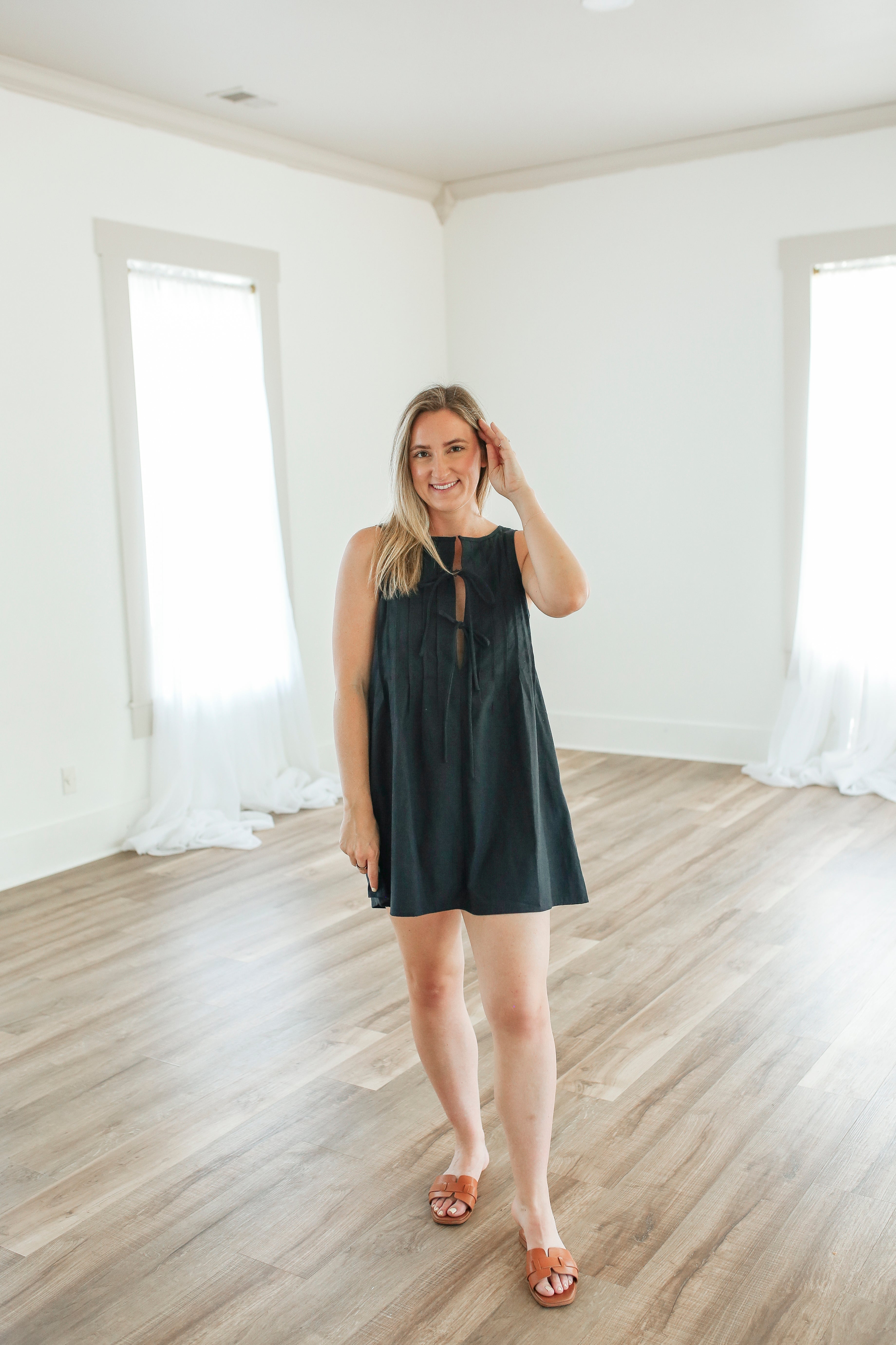 navy linen dress mini Navy Linen Mini Dress – la bella boutique nc