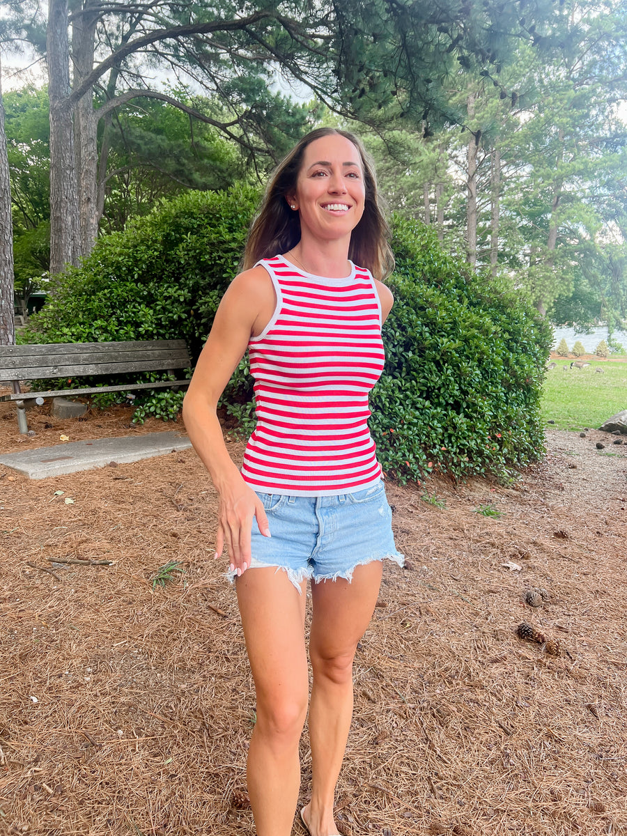 Red Striped Tank