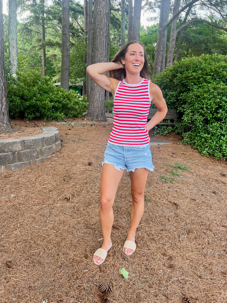 Red Striped Tank