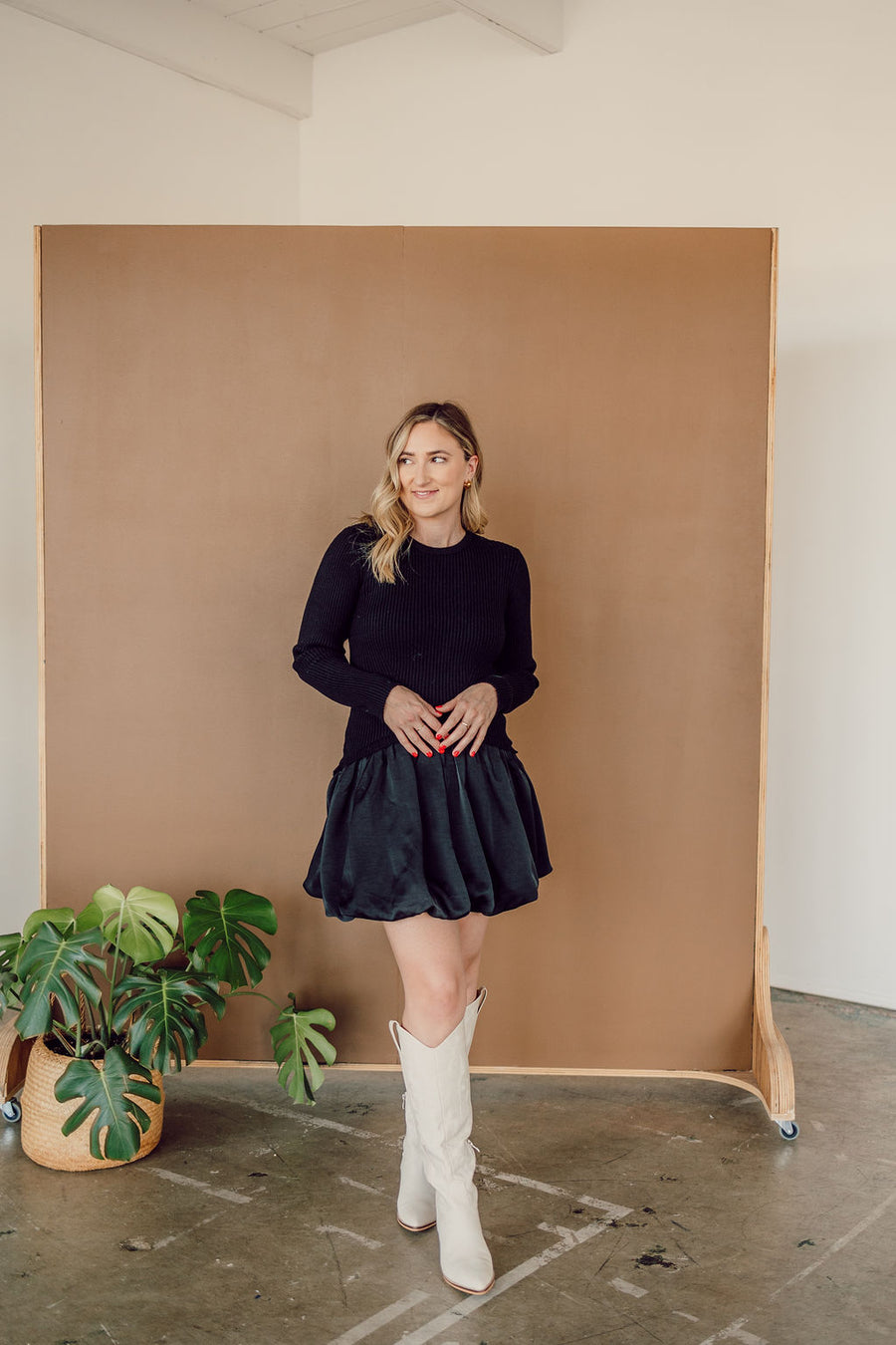 Black Bubble Skirt Dress Black Bubble Skirt Dress