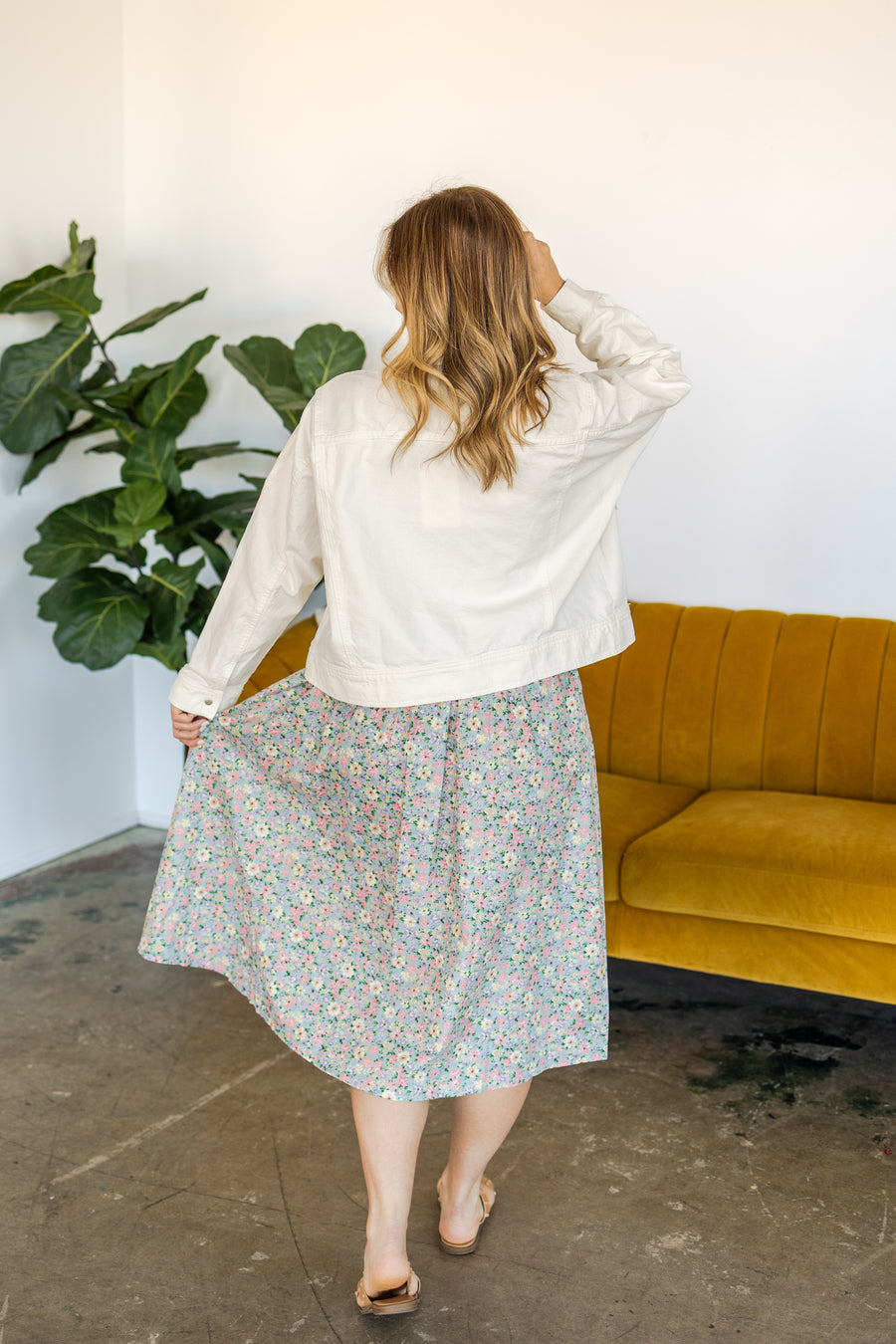 Washed Cotton Jacket - White