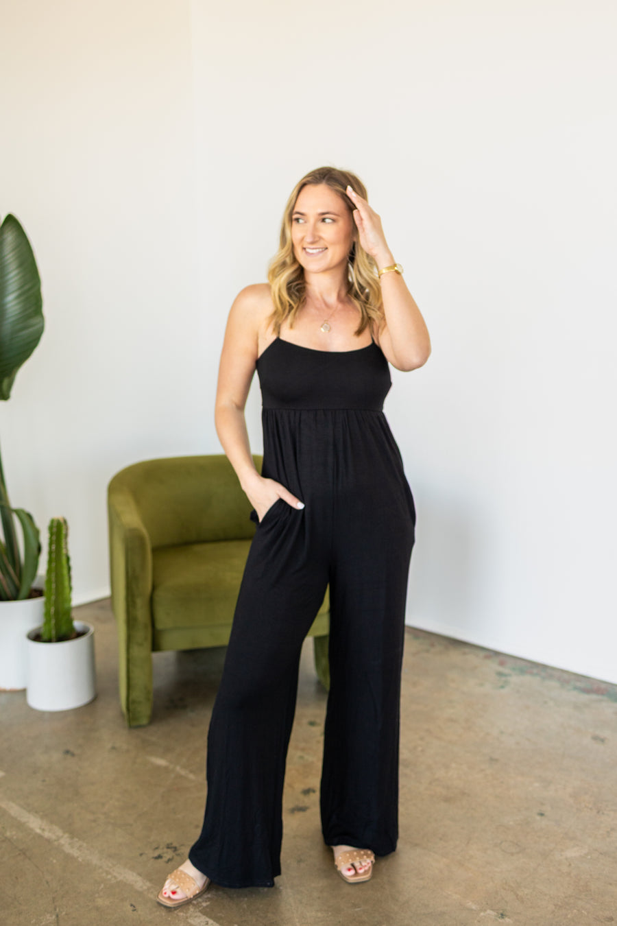 Stretchy Black Jumpsuit