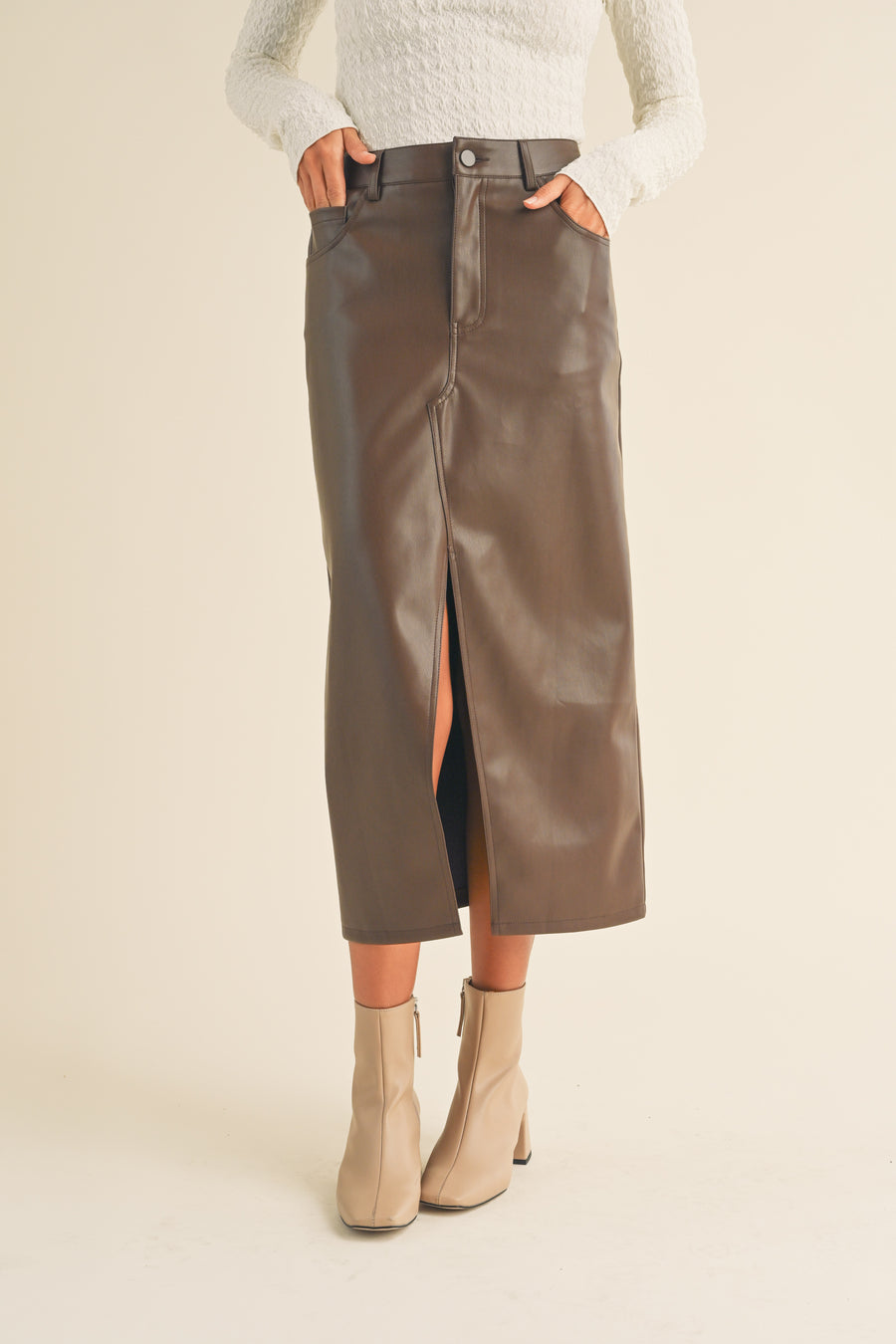 Alanah Pleather Skirt