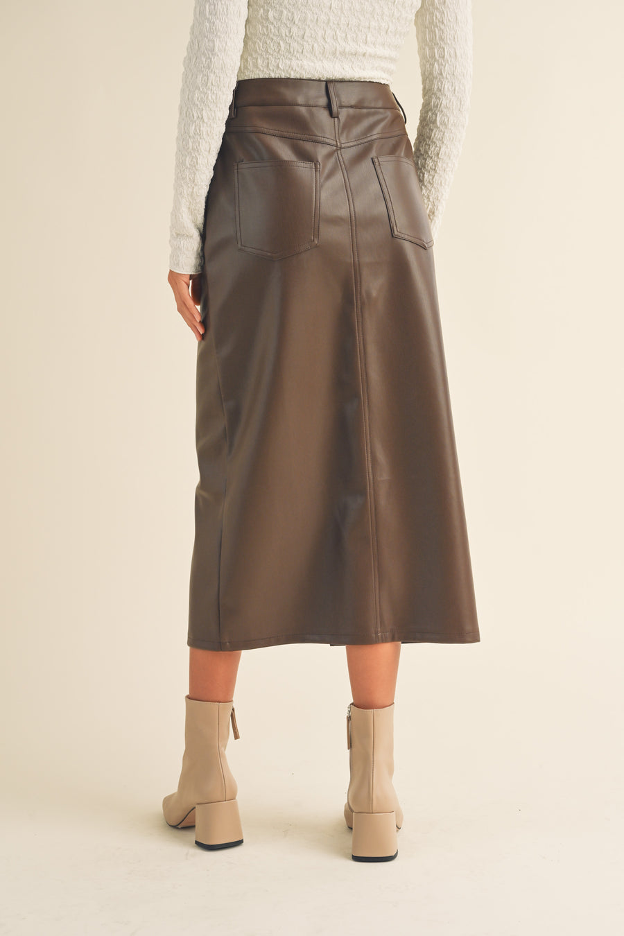 Alanah Pleather Skirt