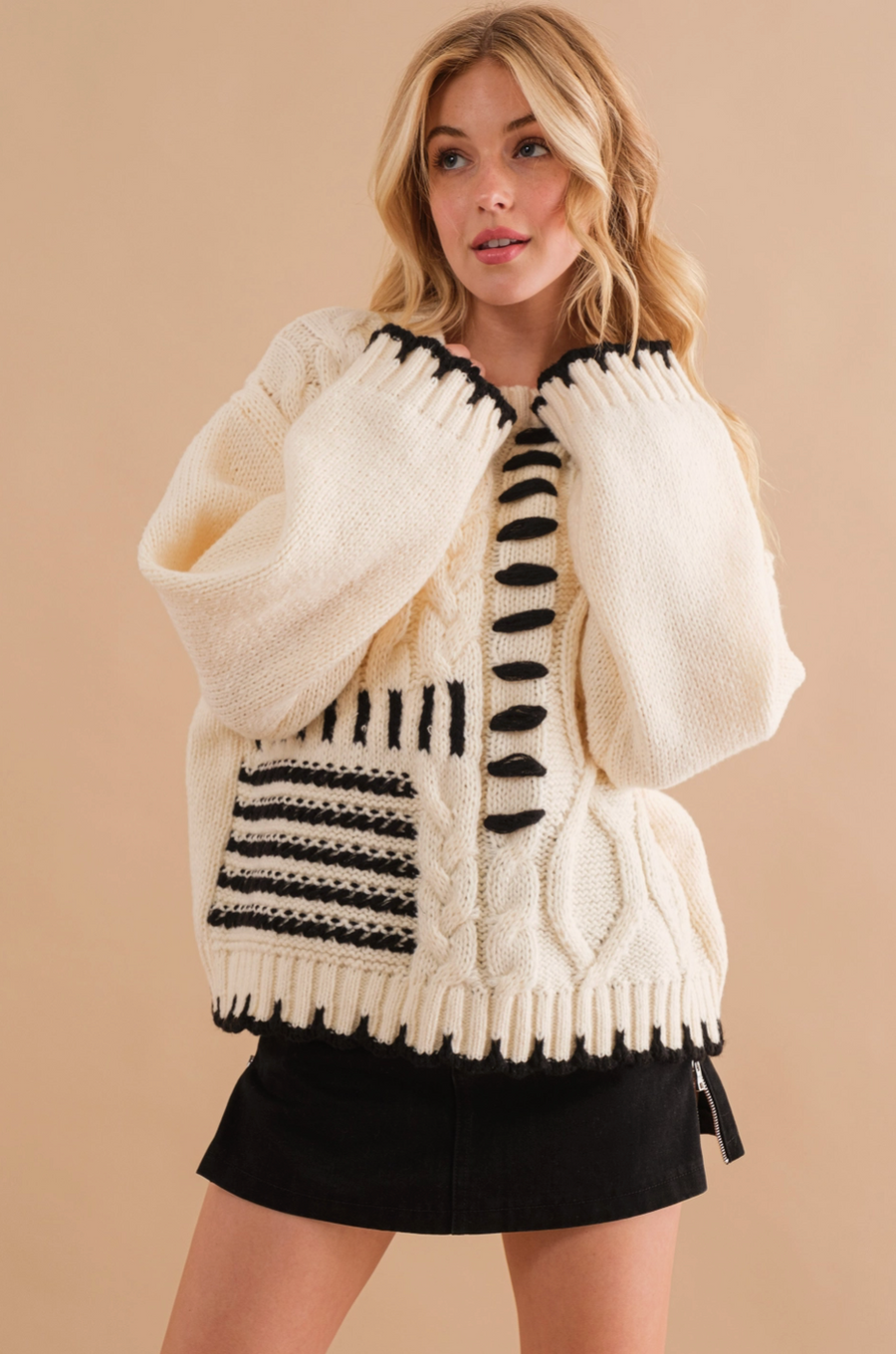 Cable Stich Oversized Sweater