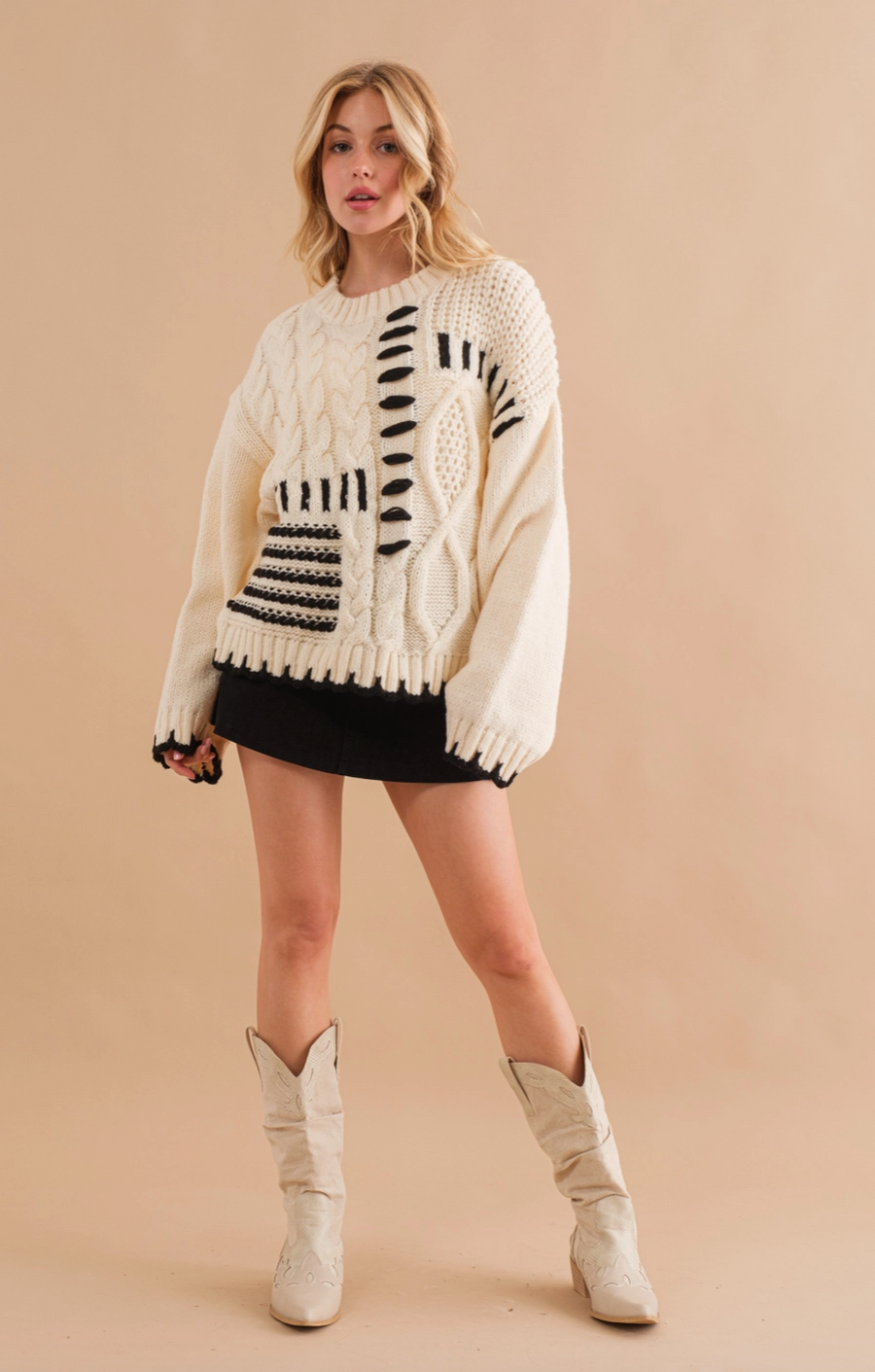 Cable Stich Oversized Sweater