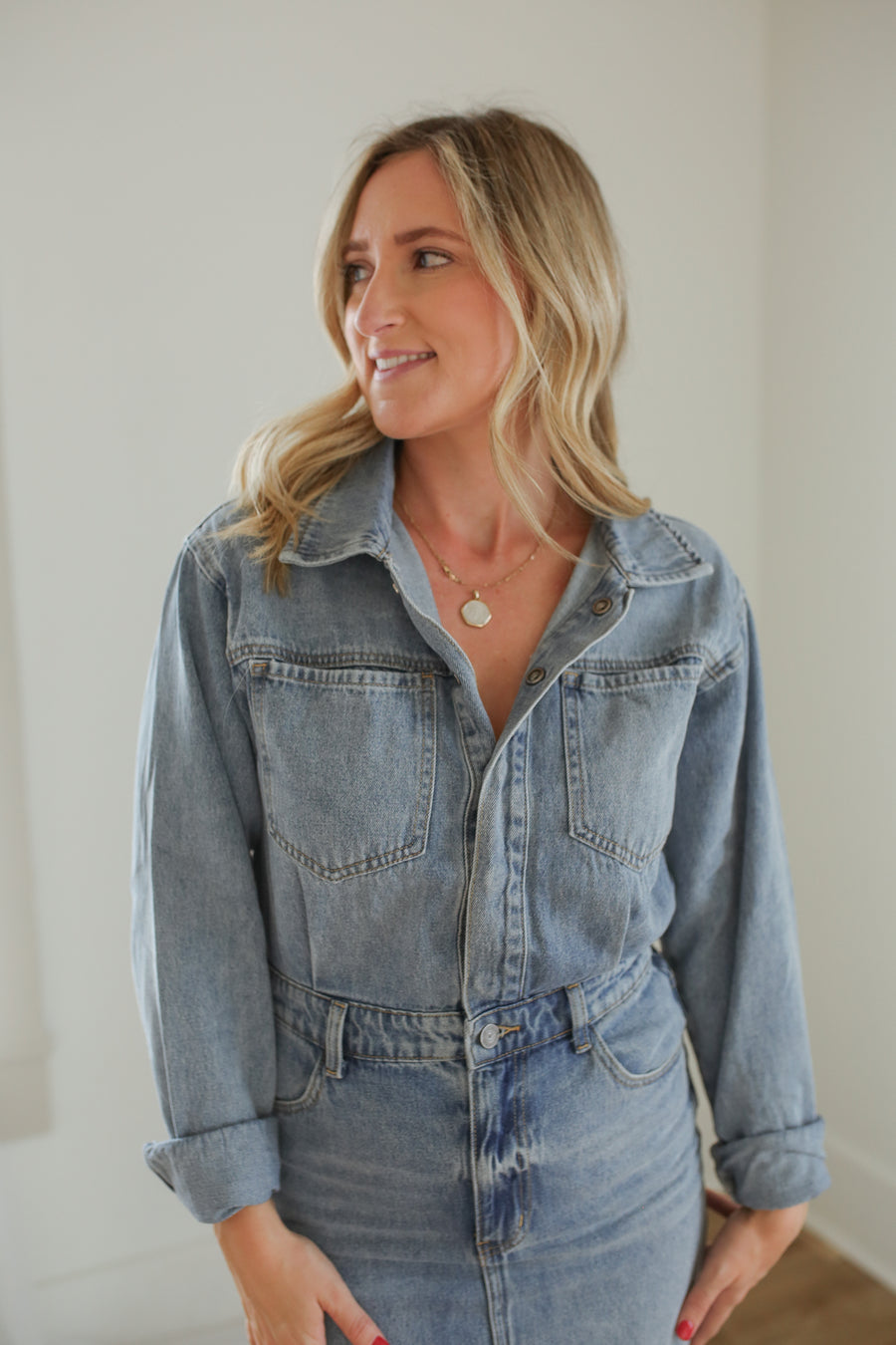 Piper Denim Utility Dress