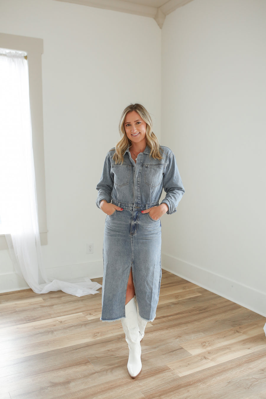 Piper Denim Utility Dress Piper Denim Utility Dress
