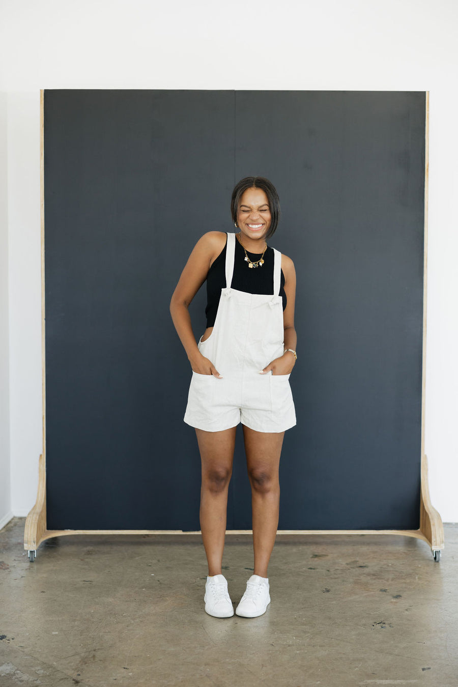 Emma Linen Romper