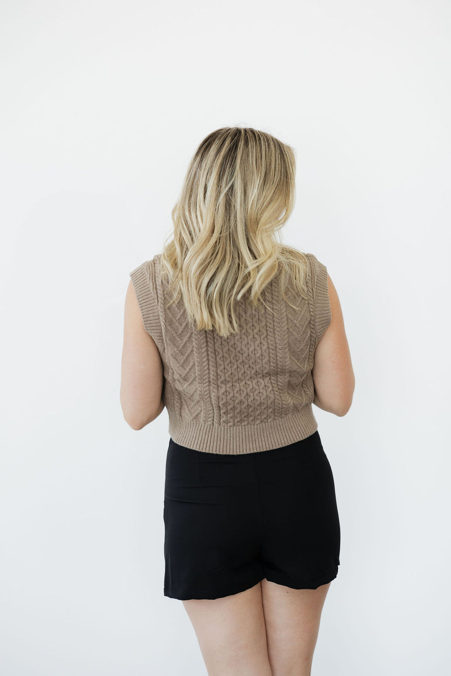 Mocha Cable Sweater