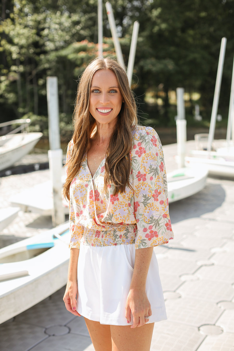 Fun In Floral Top